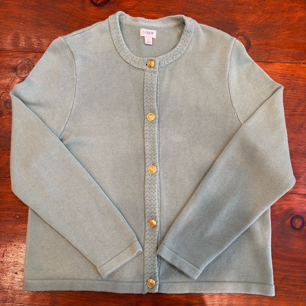 J. Crew Seafoam Lady Jacket Cardigan - Picture 2 of 6